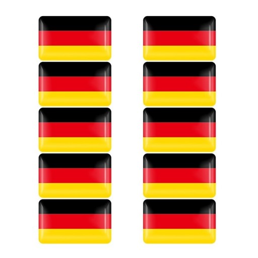 Deutschland Flaggenaufkleber 10 Stk