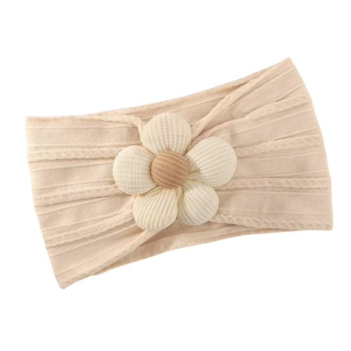 Diadema elástica para recién nacidos con flor, bonito accesorio para el cabello para bebés, suave y cómoda, para niñas.