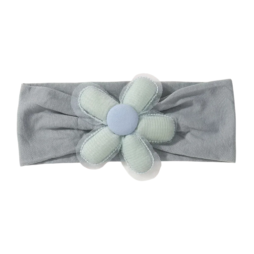 Diadema elástica para recién nacidos con flor Diadema de pelo de bebé suave Accesorio elegante para bebés Diadema para recién nacido cómoda y elástica