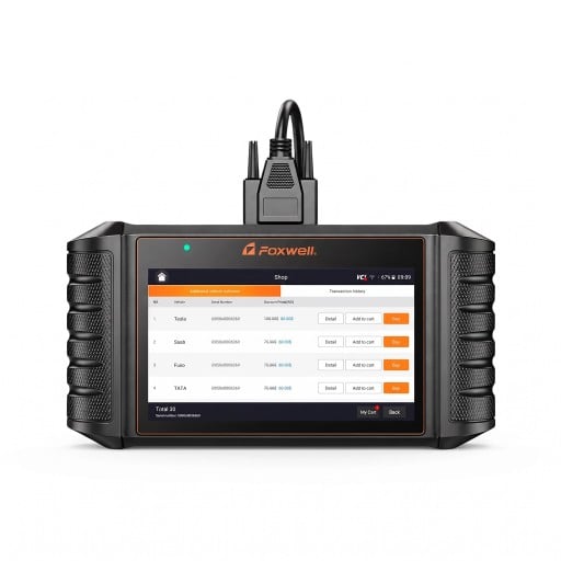 Diagnostische auto scanner NT710 Android 9.0 met 5,5 inch touchscreen batterij 4000 mAh WiFi en Bluetooth zwart-oranje