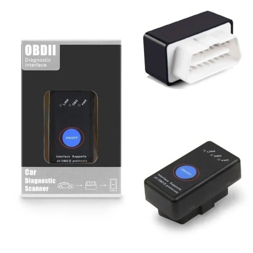 Diagnostisk scanner OBD2 ELM327 V1.5 med Bluetooth 4.0 16 pin Læsning af fejlkoder til Android Sort til diagnosticering af personbiler