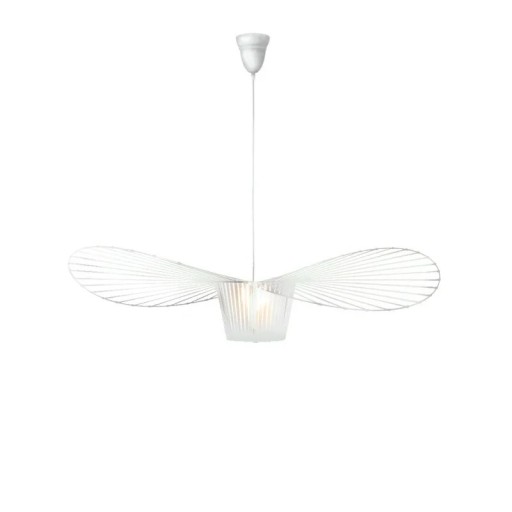 Diagonaler moderner Hängeleuchter Kaltweißes Licht Design Deckenleuchte Metallsockel Polyurethanfarbige Streifen E27 Fassung LED kompatibel 140 cm