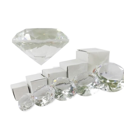 Diamant en verre décoratif