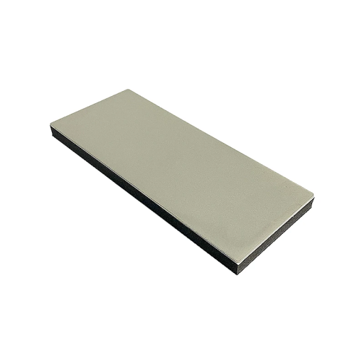 Diamant slijpsteen 1500 grit fijn slijpblok voor keukenmessen antislip basis 15° hoek versterkt groot oppervlak