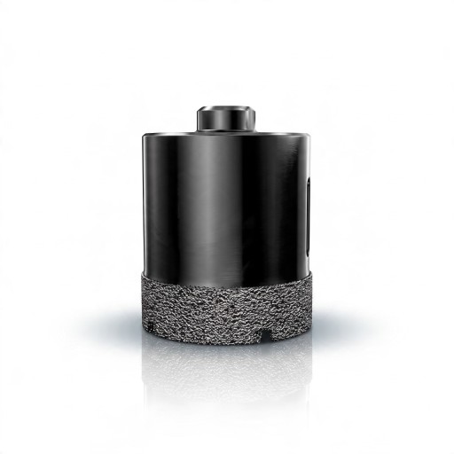 Diamantová vrtací korunka 55 mm se závitem M10 Pro úhlovou brusku Pájený diamant Černá Suché vrtání do dlažby mramoru žuly a skla
