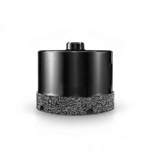 Diamantová vrtacia korunka 90 mm so závitom M10 pre uhlovú brúsku Pájený diamant Čierna Suché vŕtanie do dlažby mramoru žuly a skla