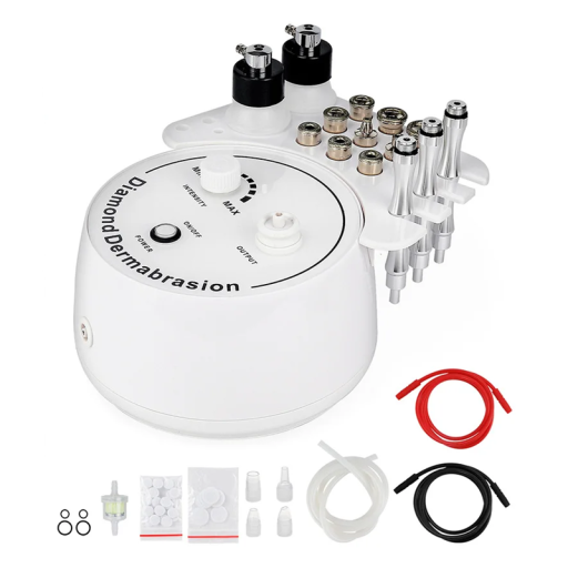 Diamond Dermabrasion Machine with Suction and Spraying 9 Attachments Exfoliation Skin Cleansing Acne Removal Skin Hydration