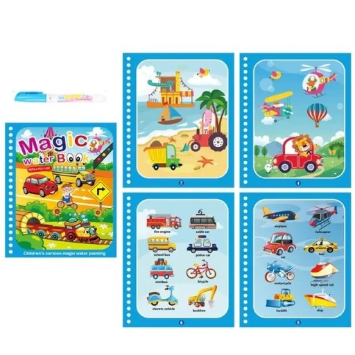 Dibujos para colorear con agua con coches