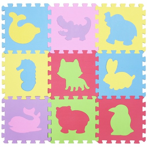 Dierenpuzzel schuimmat