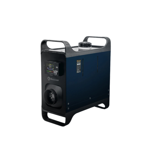 Diesel luchtverwarming 420 mm x 410 mm x 155 mm Draagbare verwarming met display en stille werking voor auto caravan werkplaats