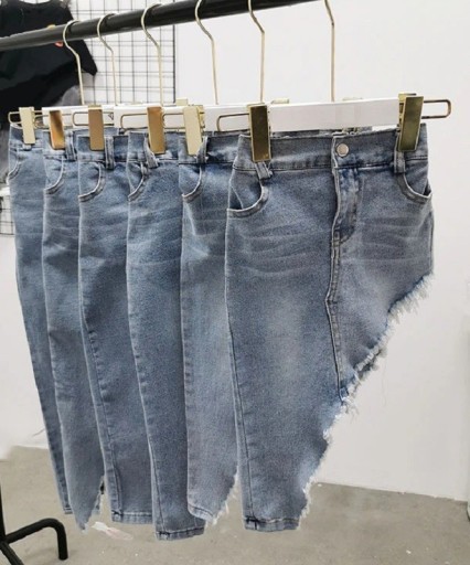 Dievčenské džínsová sukňa L1073