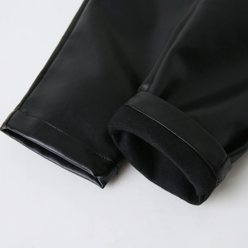 Dievčenské kožené nohavice T2455
