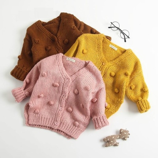 Dievčenské pletený sveter L614
