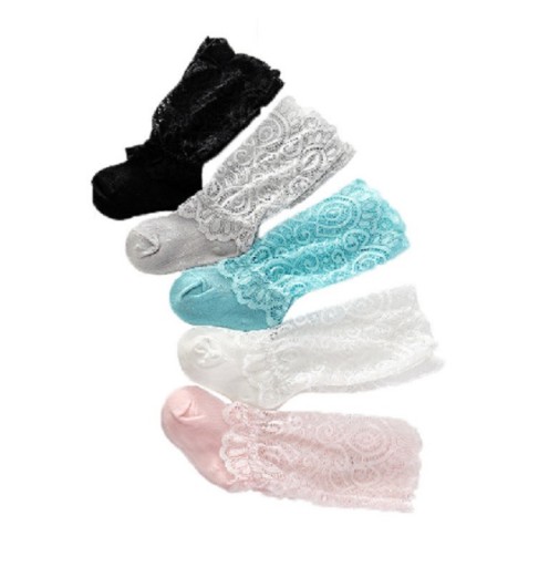 Dievčenské ponožky s čipkou