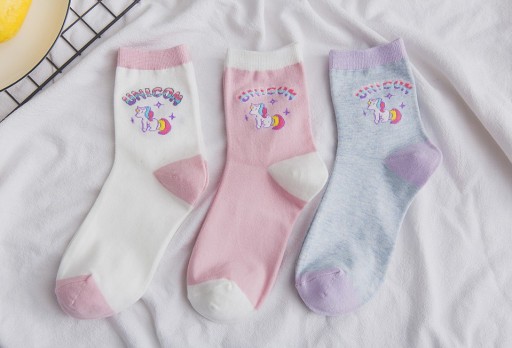 Dievčenské ponožky s jednorožcovi