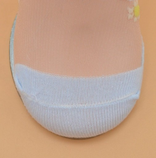 Dievčenské priesvitné ponožky s mašličkami - 4 páry