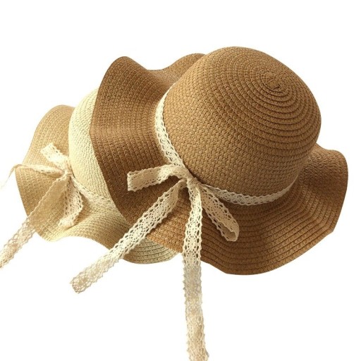 Dievčenské slamený klobúk Sunny