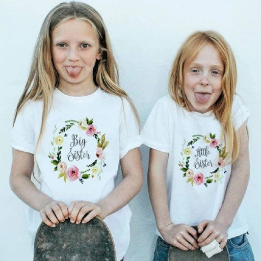 Dievčenské tričko pre sestry B1589