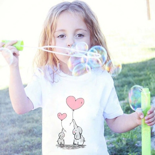 Dievčenské tričko so slonom
