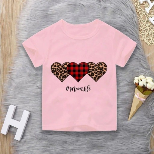 Dievčenské tričko so srdcom B1583