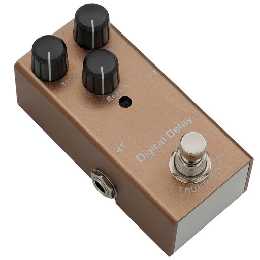 Digital Delay Guitar Effect Pedal Compact Metal Body Digital Echo Effect with Adjustable Delay Time and Clear Professional Sound