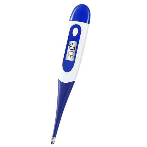 Digital termometer i silikon med LED-display Snabb mätning på 8 sekunder Oral, rektal och axillär kroppstemperatur Infraröd sensor