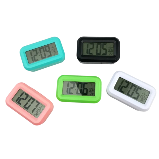 Digital vækkeur 8,8 x 5,3 x 2,8 cm Tid Dato Temperatur Nedtælling Reduceret lysstyrke Lydalarm Justerbar alarm Display med baggrundsbelysning Batteridrevet