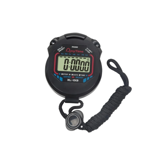 Digitale sportstopwatch met LCD-scherm, waterdichte handtijdteller, 1/100 seconde wekker, chronometer, fitnesstimer, sport