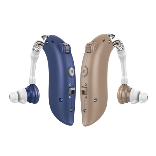 Digitális hallókészülék időseknek Hordozható hangerősítő Vezeték nélküli hallókészülék tokkal és cserehegyekkel Kompakt 5 x 1,5 x 1 cm