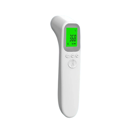Digitális infravörös homlokhőmérő érintkezés nélküli LCD kijelző IR technológia fehér testhőmérséklet mérés gyermekeknek és felnőtteknek