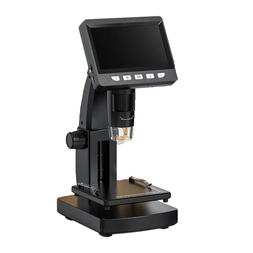 Digitalt mikroskop til mønter og lodning 1000x forstørrelse 4,3&quot; LCD-skærm 8 LED-lys Fotografi og videooptagelse Elektronikreparation