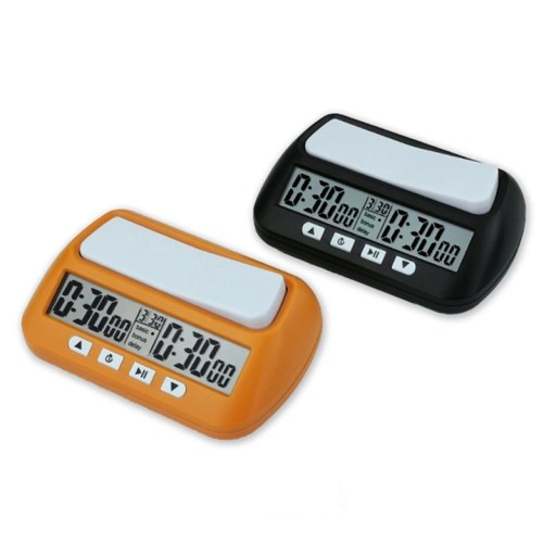 Digitalt skakur 14 x 4,5 x 8,8 cm Elektronisk skakur med display Skakstopur i plastik til turneringer og træning