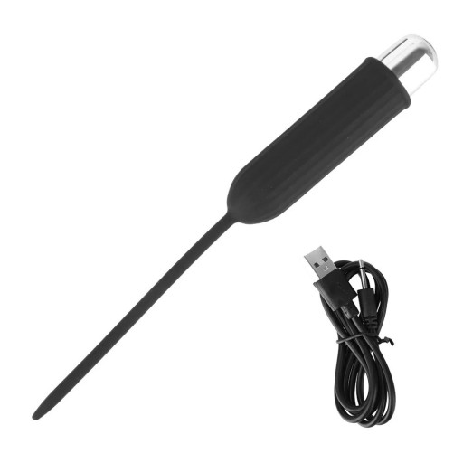 Dilateur en silicone 2 en 1 avec vibrateur, taille M, surface lisse, 10 modes de vibration, chargement USB, pour stimulation profonde, emballage discret