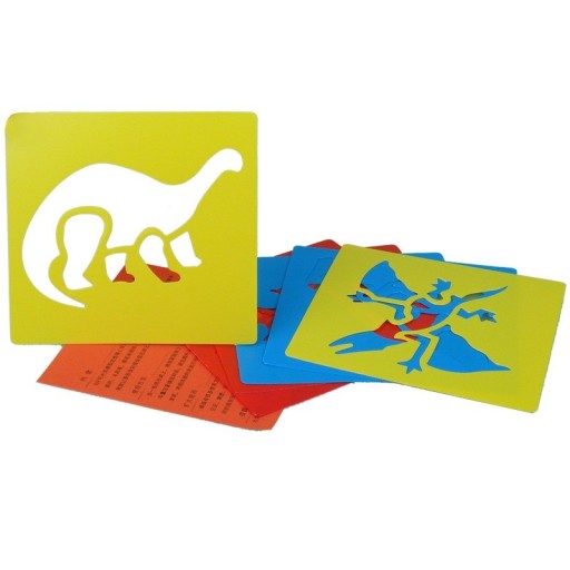 Dinosaur-tegningsskabeloner 6 stk.
