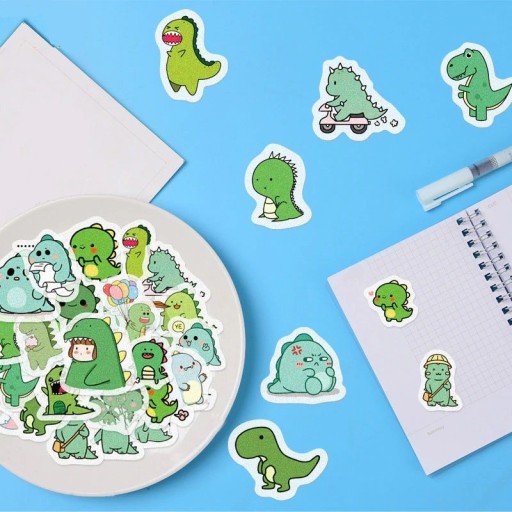 Dinosaurieklistermärken 40 st