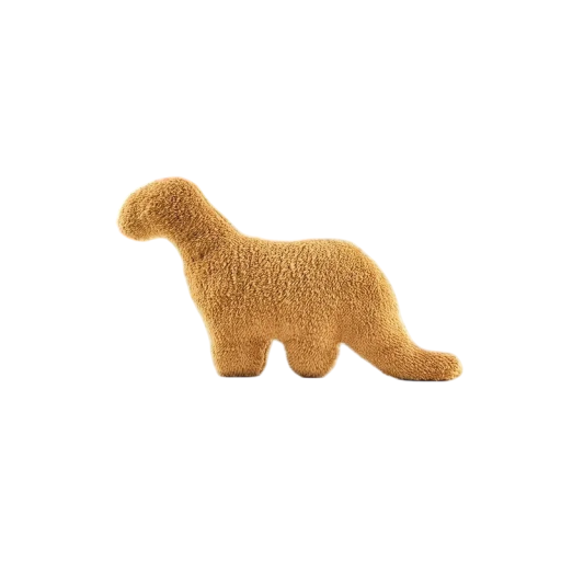 Dinozaur Plyș Brontosaurus Jucărie drăguță în stilul nuggetelor de pui Jucărie moale din pluș pentru copii și iubitorii de dinozauri