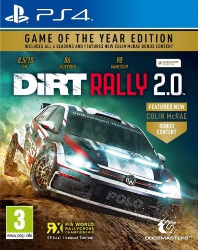 DiRT Rally 2.0 Vuoden Peli -painos PS4 Tili
