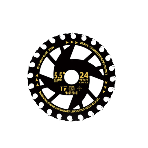 Disco de serra de 140mm 24 dentes orifício de 20mm liga disco energeticamente eficiente para madeira trabalhos de carpintaria serra circular rebarbadora
