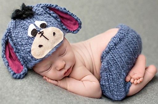 Disfarce infantil para fotografia Burro