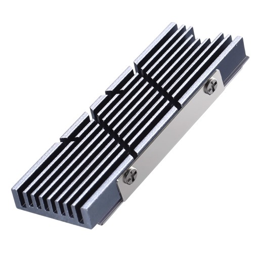 Disipador SSD M.2 7,2 x 2,15 x 0,6 cm para discos NVMe y NGFF con almohadillas térmicas y kit de montaje para PC y PlayStation 5