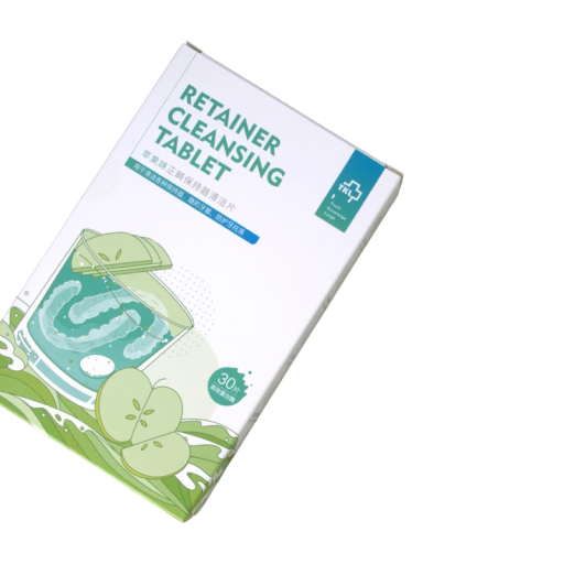 Δισκία καθαρισμού οδοντικών προσθετικών 30 τμχ Δισκία καθαρισμού μήλο απομακρύνουν δυσάρεστες οσμές