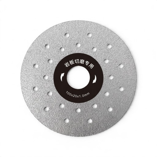 Δίσκος κοπής και λείανσης διαμαντιού 100 mm Άνοιγμα 20 mm Πάχος 1 mm Για γωνιακό τροχό Ασημί Ξηρή κοπή πλακιδίων μάρμαρου και πέτρας