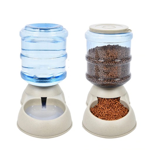 Dispenser com taça para cães e gatos