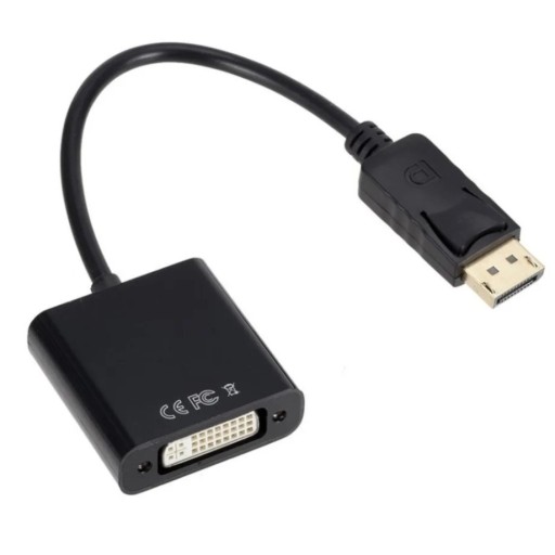 DisplayPort han til DVI hun adapter 1080p Videooverførsel i høj kvalitet Til skærme og projektorer Plug &amp; Play-kompatibilitet Holdbart design