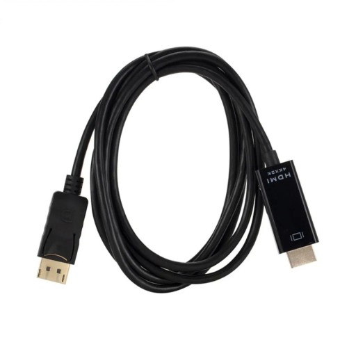 DisplayPort til HDMI 4K-adapter 1,8 m kabel Adapter til skærme og fjernsyn Videooverførsel i høj kvalitet Lydunderstøttelse Plug &amp; Play Holdbart