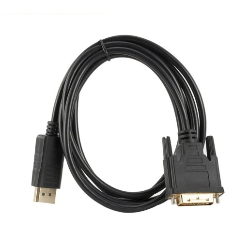 DisplayPort to DVI Cable 1.8 m 1080p Video Signal Converter for Monitors and Projectors Compatibility with PCs and Graphics Cards