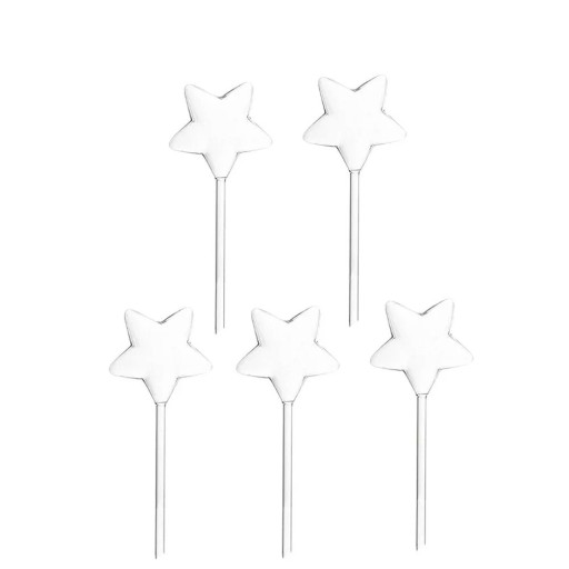 Dispositivo da giardino autoirrigante a forma di stella in PVC trasparente – set da 5 pezzi