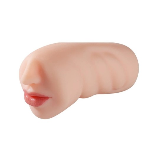 Dispositivo de masturbación oral realista fabricado en silicona suave para un placer intenso con simulación fiel del sexo oral y embalaje discreto.