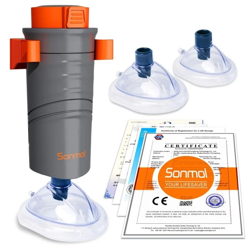 Dispositivo de rescate anti-asfixia Primeros auxilios en caso de atragantamiento para niños y adultos Kit de emergencia con 3 mascarillas para despejar las vías respiratorias