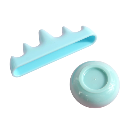 Dispositivo di pulizia professionale per pennelli per unghie Contenitore 4 x 4,7 x 2,5 cm Supporto 10 x 2 x 4 cm Pulitore igienico